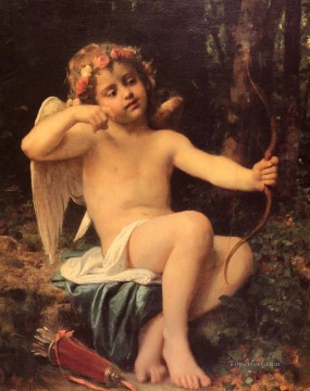  Bazile Oil Painting - Cupids Arrows angel Leon Bazile Perrault